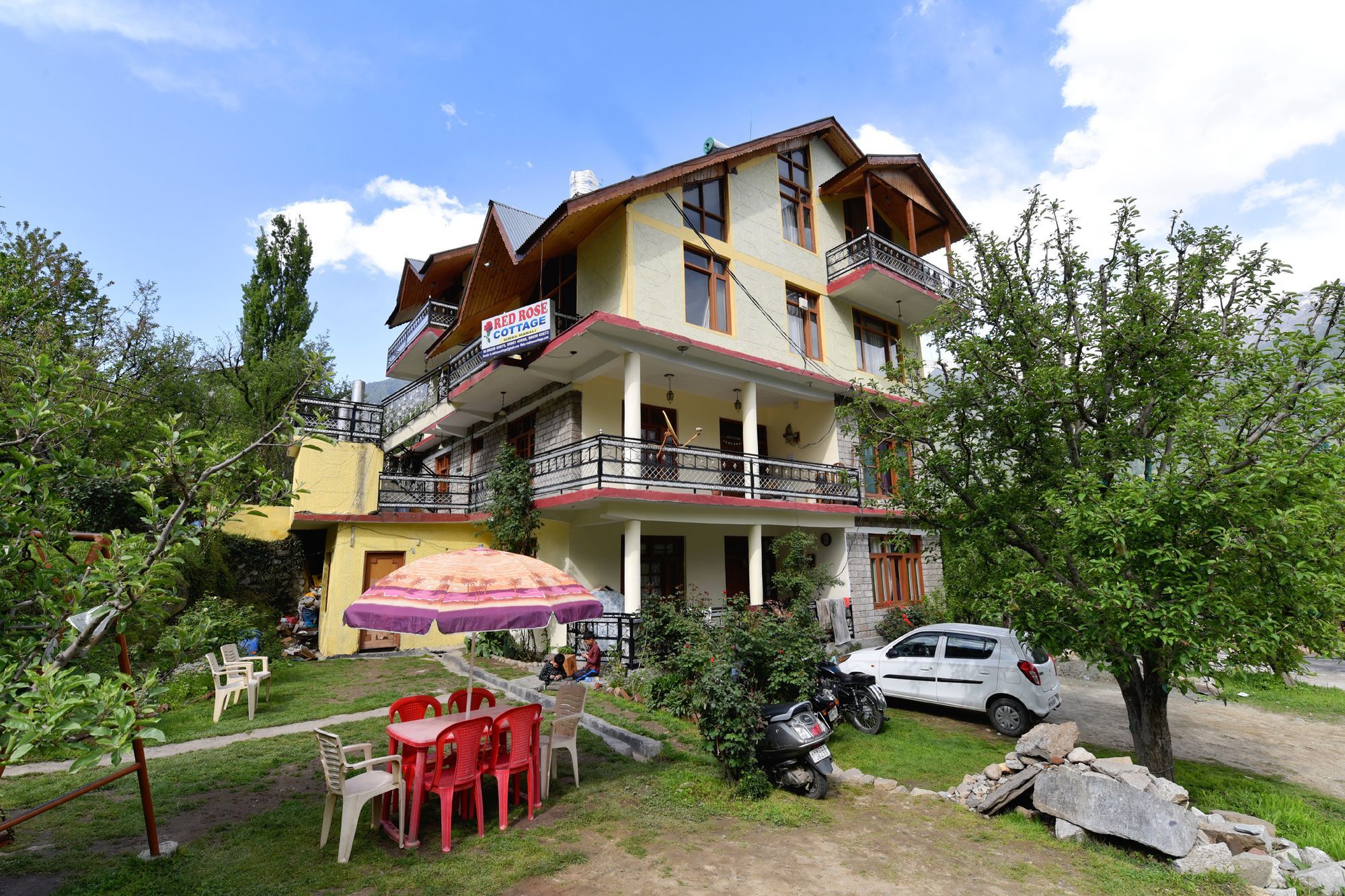 Oyo 13232 Red Rose Cottage Manāli Exteriör bild